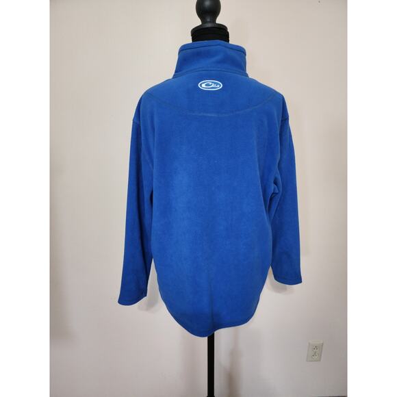 Drake Waterfowl Youth Sz 14 Camp Fleece Full Zip Jacket Blue - Picture 7 of 7